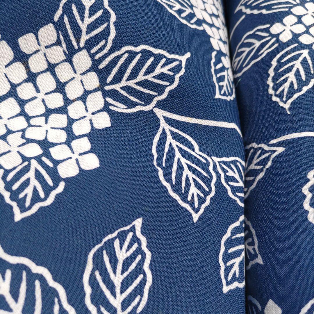 浴衣反物生地 　竺仙　アジサイ　小ぶり柄