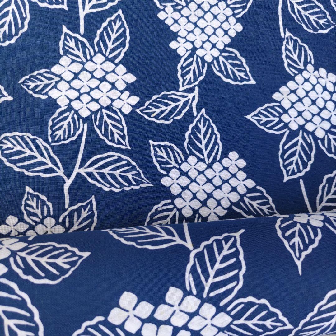 浴衣反物生地 　竺仙　アジサイ　小ぶり柄