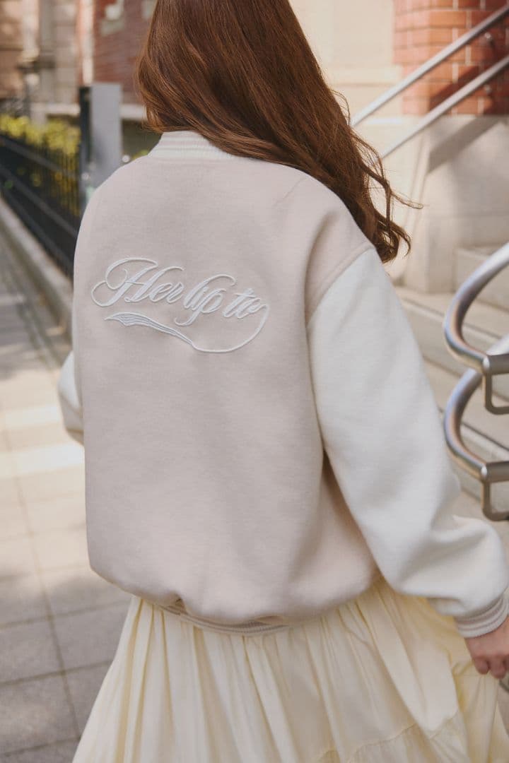 HER LIP TO 25AW 新品　H Logo Varsity Jacket