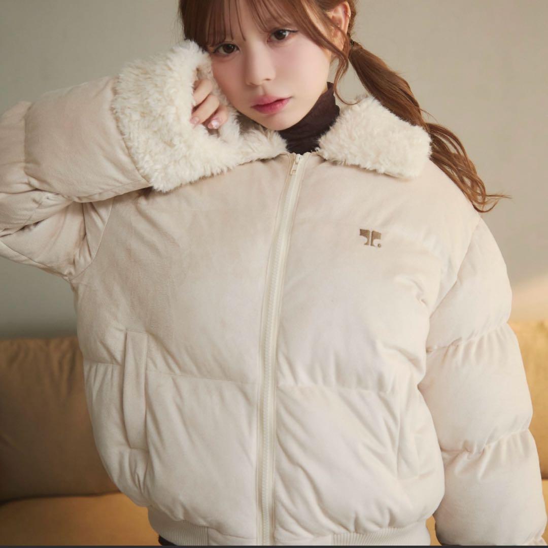 TITTY&CO. キルティングボアダウン アイボリー