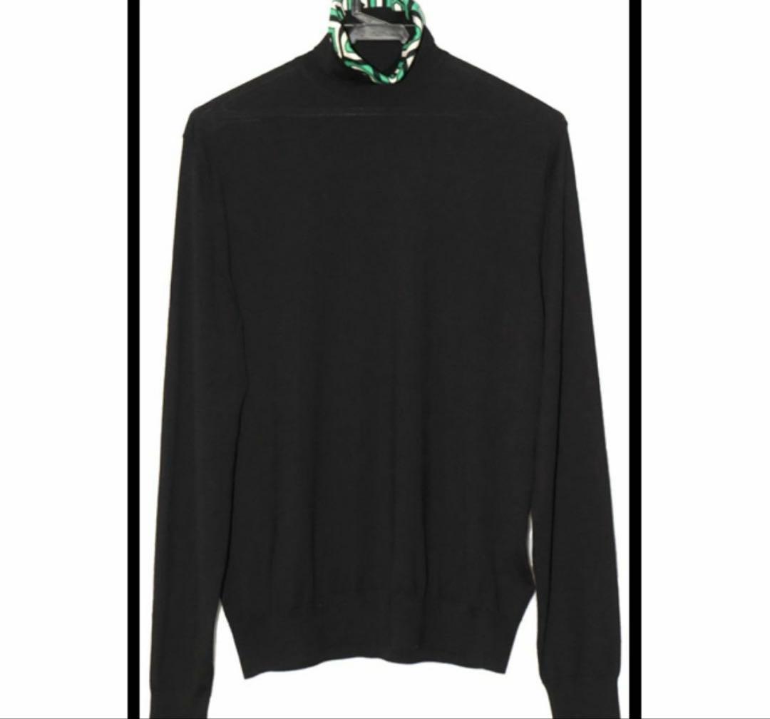 プラダ タートルネック 薄手ニット■05qf08196-8K