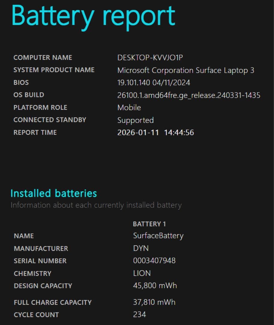 Windowsノート本体 Microsoft Surface Laptop 3 i5 256GB 8GB