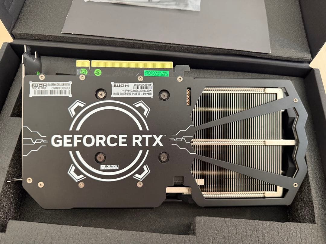 グラフィックボード・グラボ・ビデオカード GALAKURO GeForce RTX 4060 Ti 8GB