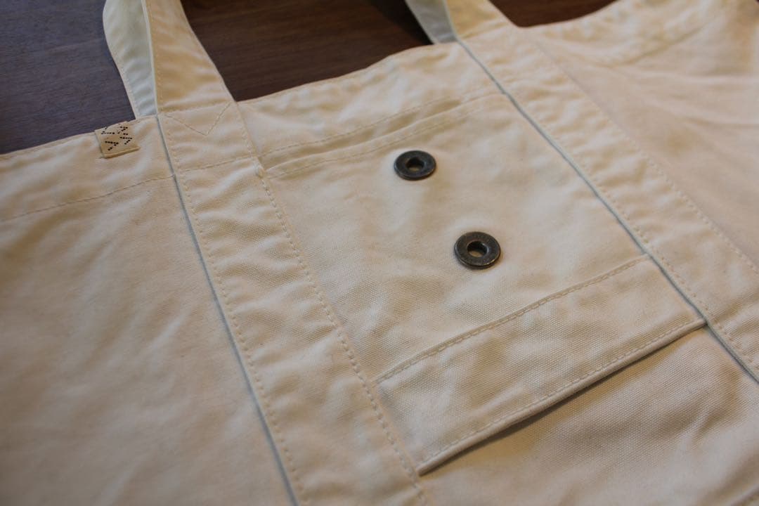 VISVIM R TOTE CANVAS L IVORY ビズビム