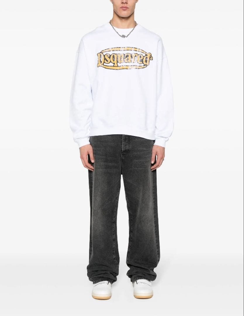 定価7.1万 24SS準新作・新品・タグ付 ロゴ スウェットシャツ サイズXL