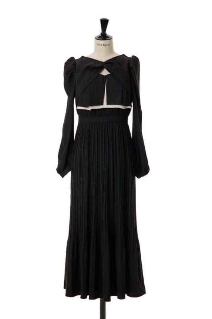 ワンピース La Rochelle Pleated Dress black Msize
