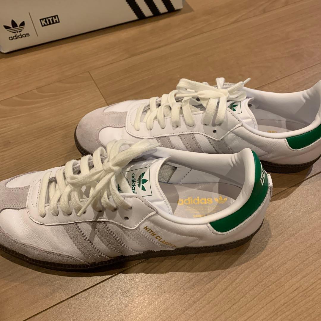 @*@様 adidas KITH ホワイト/グリーン スニーカー