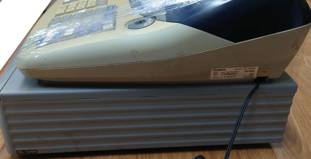 ■■CASIO TE-2000 電子レジスター 取説・鍵付