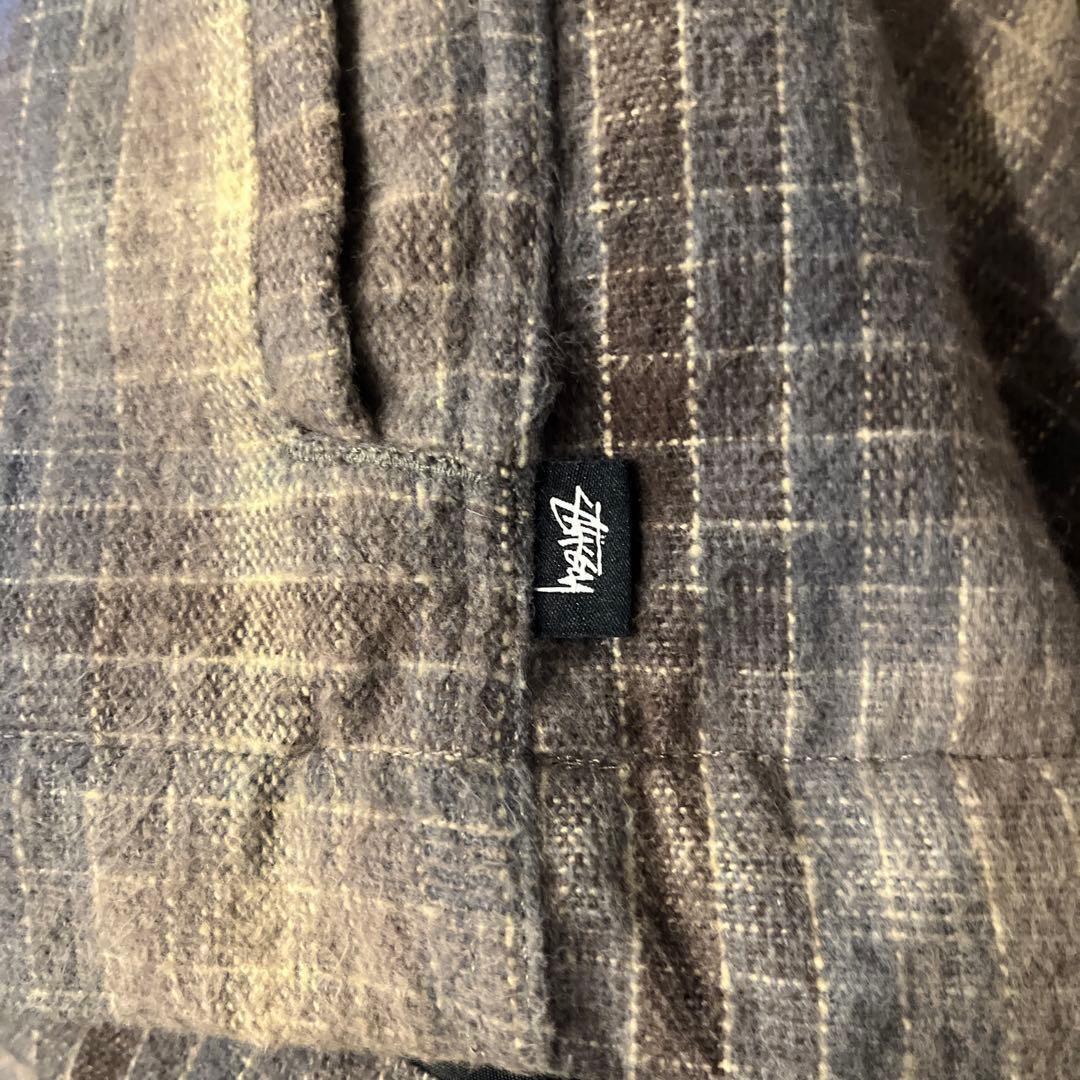 ジャケット・アウター STUSSY Heavy Brushed Plaid Zip Up Shirt