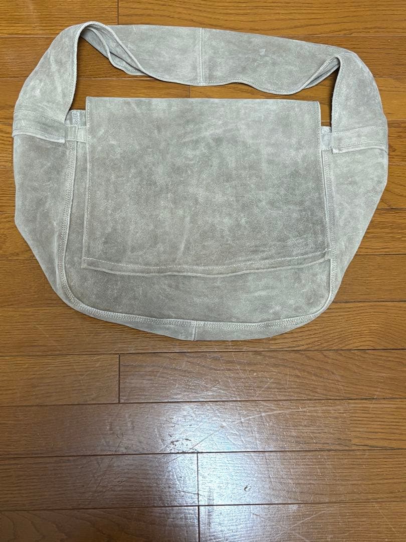 SEVEN BY SEVEN レザーショルダーバッグ グレー　新品