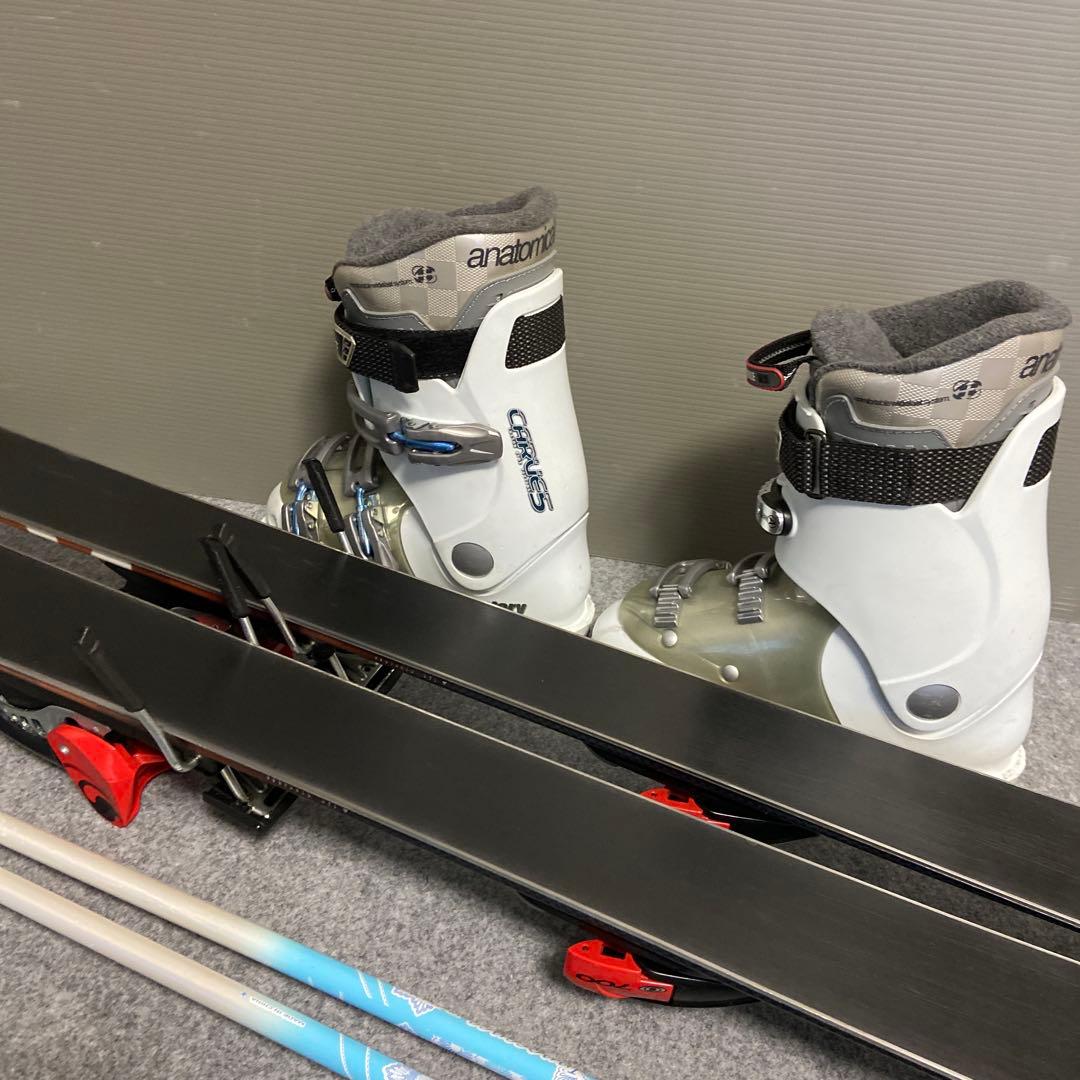 ★小柄な方向け★メンテ済　スキーセット 板サロモン140cm ブーツ23.5cm