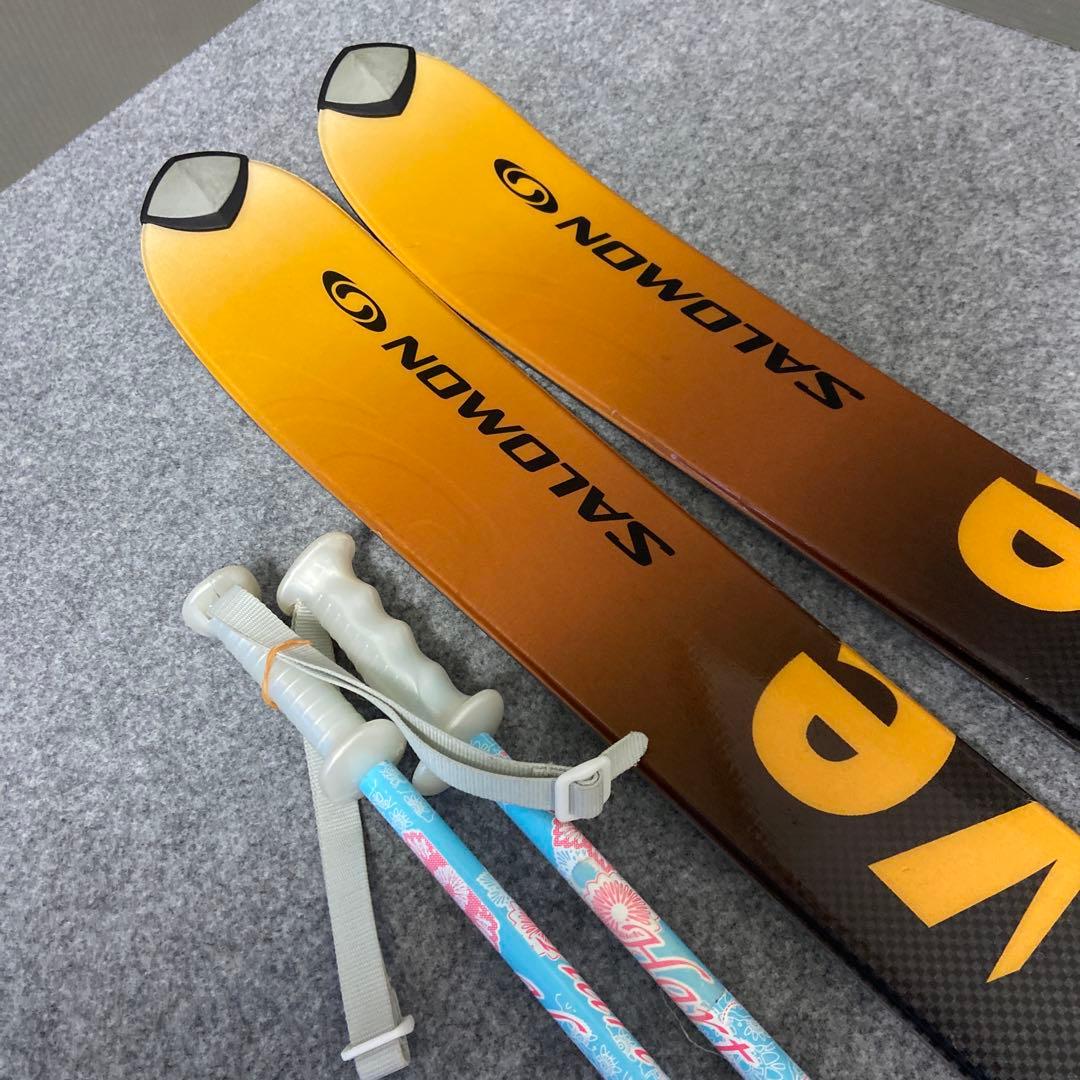 ★小柄な方向け★メンテ済　スキーセット 板サロモン140cm ブーツ23.5cm
