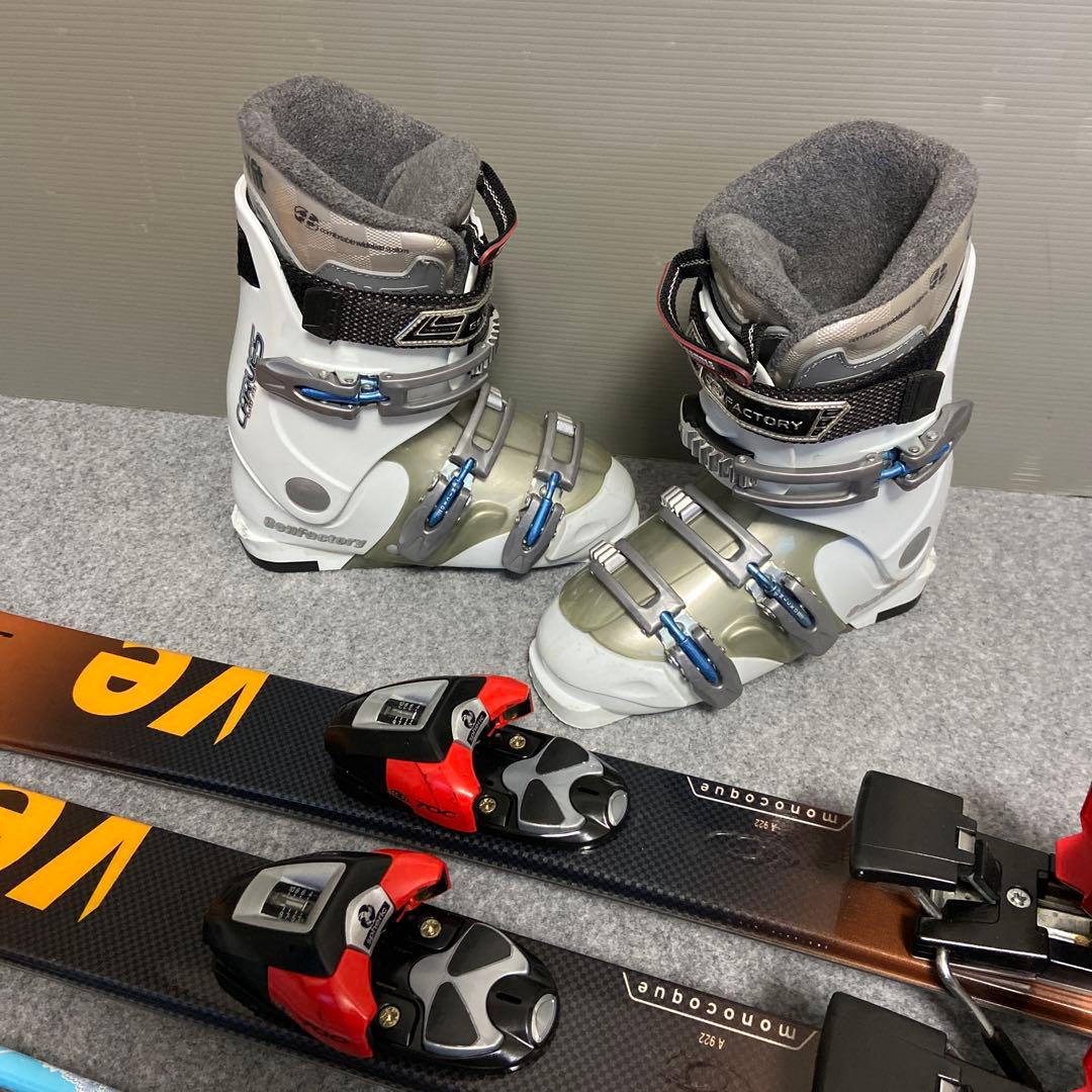 ★小柄な方向け★メンテ済　スキーセット 板サロモン140cm ブーツ23.5cm