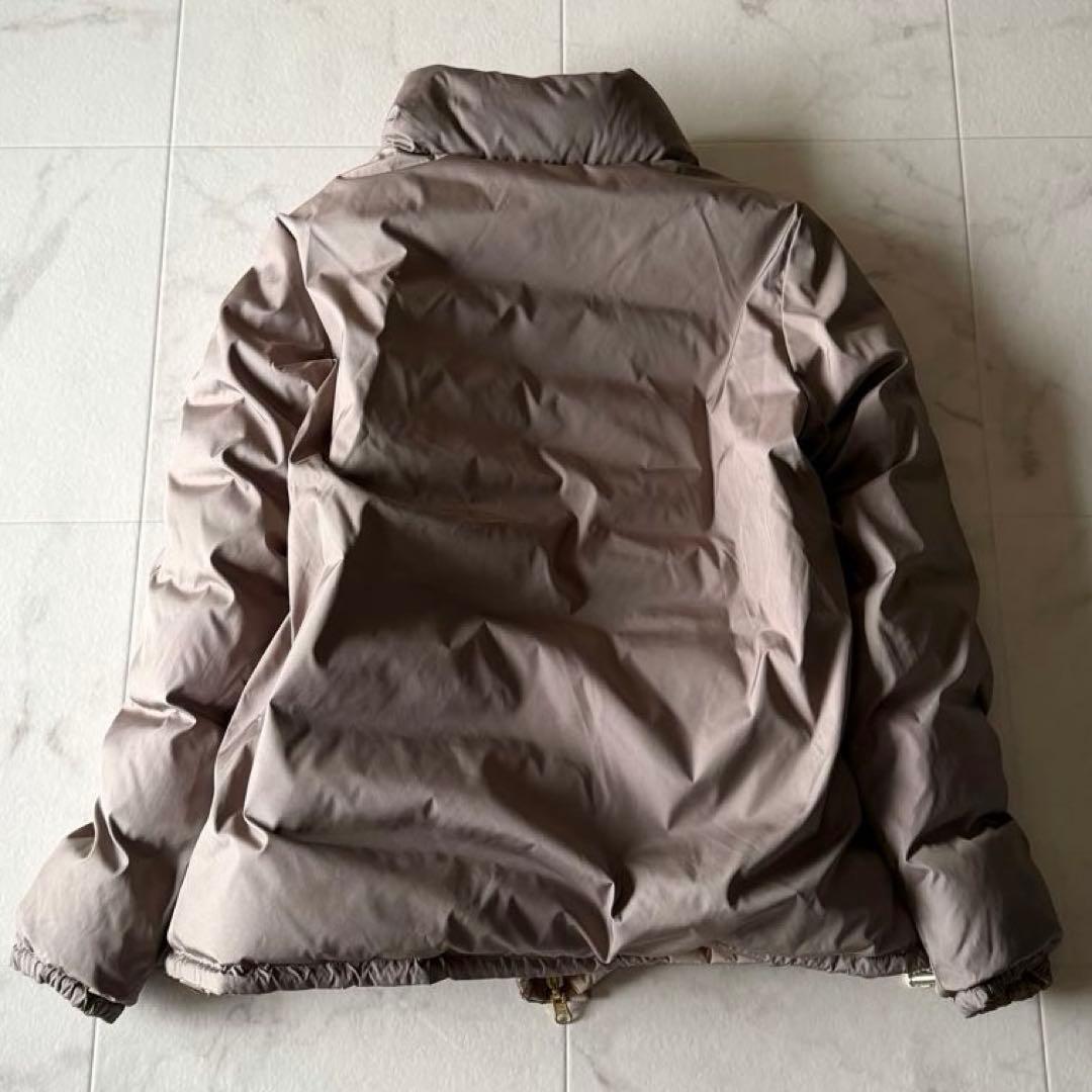 極美品*デミルクスビームス リバーシブル ダウンジャケット36ベージュ系