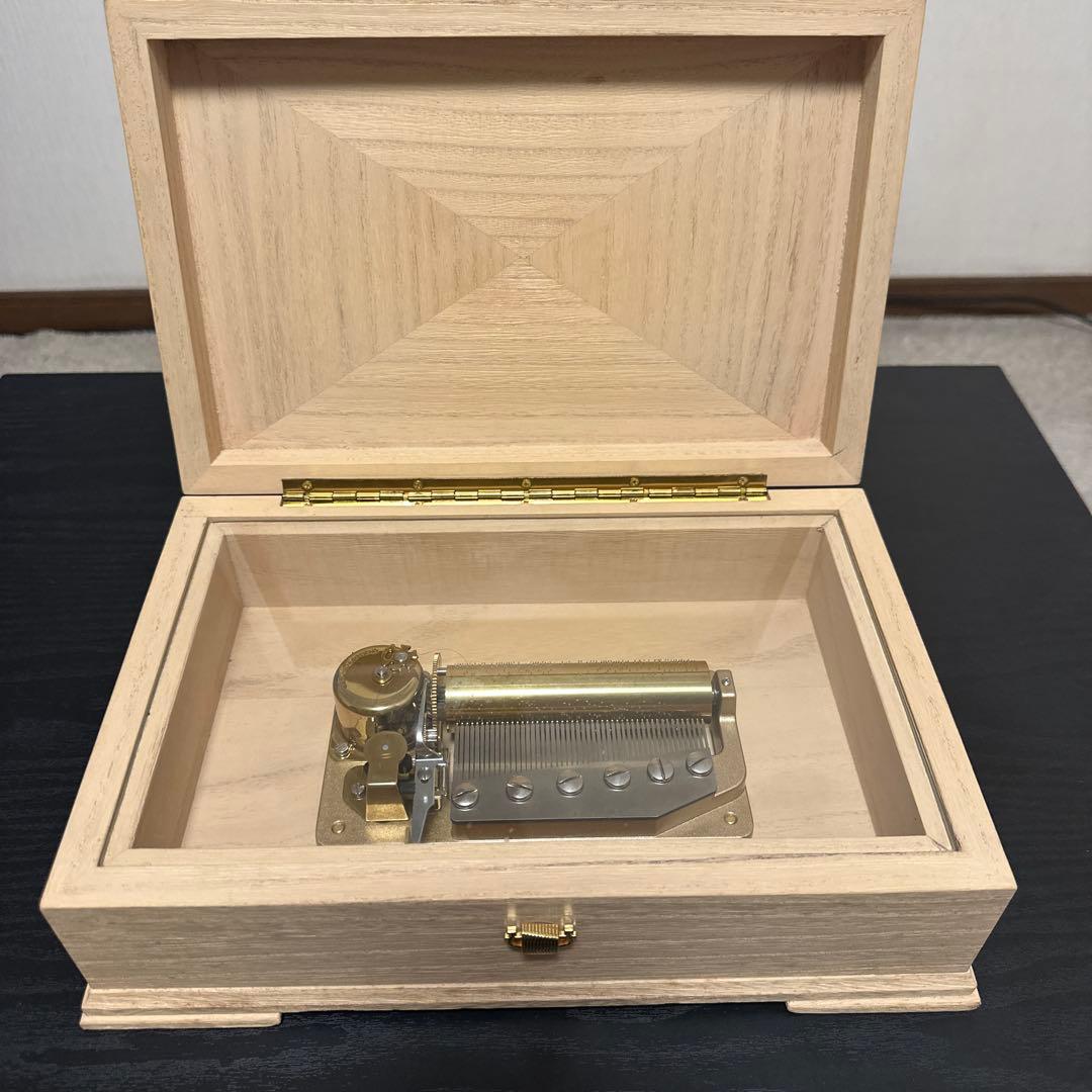 サンキョウ　オルゴール　オルフェウス 木製手動オルゴール