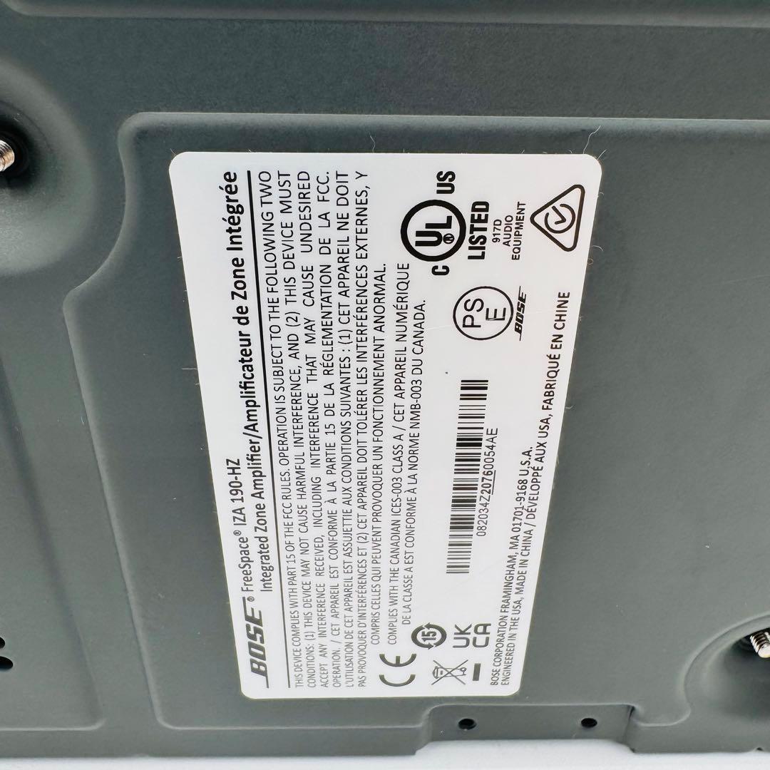 【極美品】BOSE FreeSpace IZA-190HZ ボーズ パワーアンプ