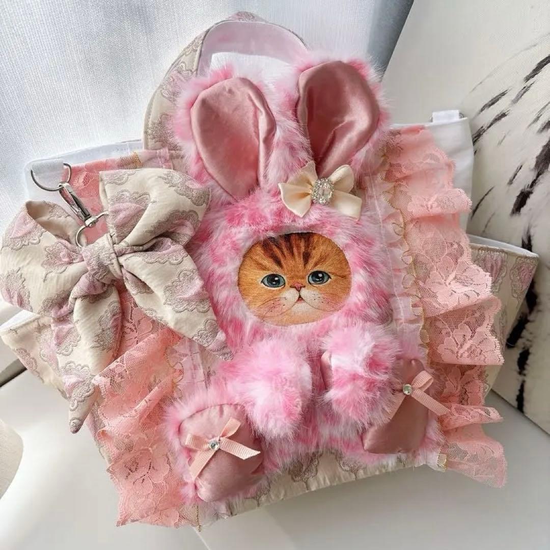 あ*き様 コヤンイサムチョン　バック　ピンクレオパード　ハンドメイド