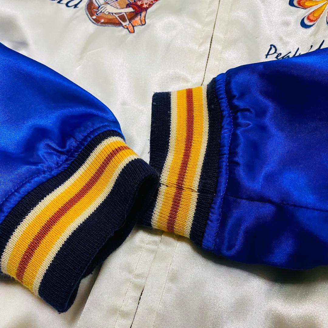 PEAK'D YELLOW リバーシブル スカジャン キルティング 和柄 刺繍