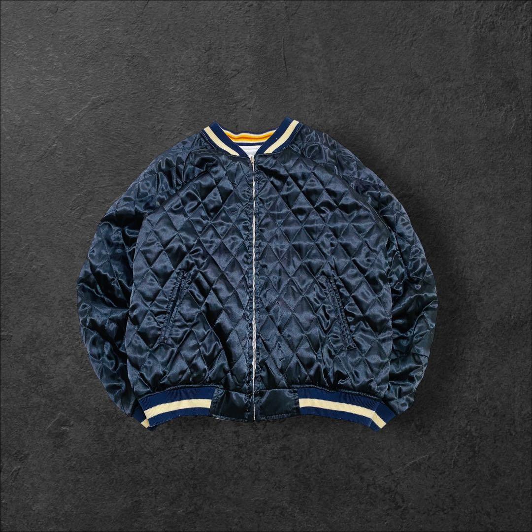 PEAK'D YELLOW リバーシブル スカジャン キルティング 和柄 刺繍