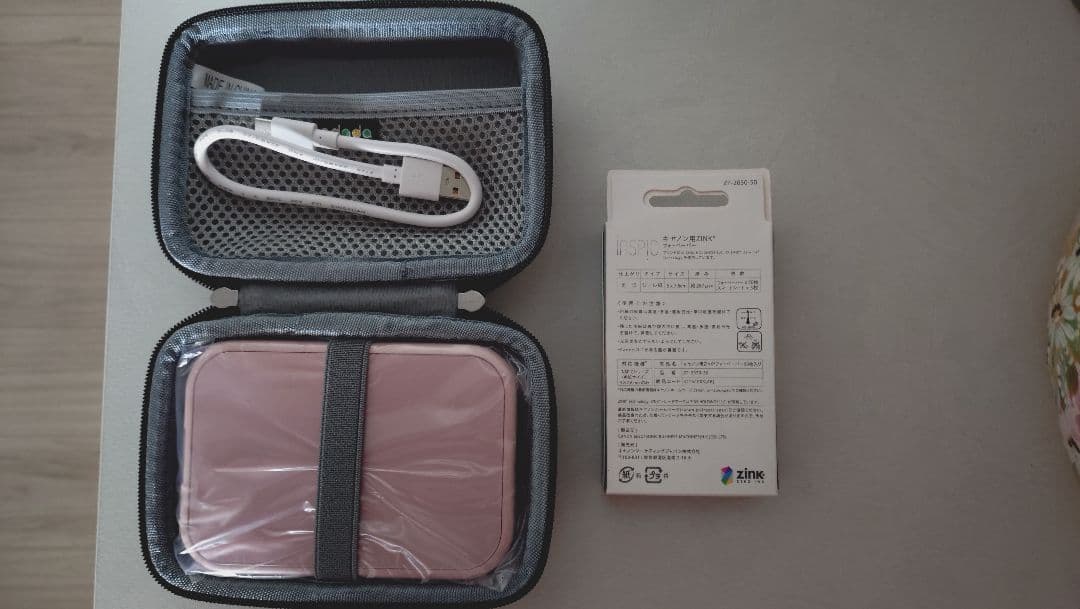 Canon ミニフォトプリンター ピンク コンパクトケース フォトペーパー50枚