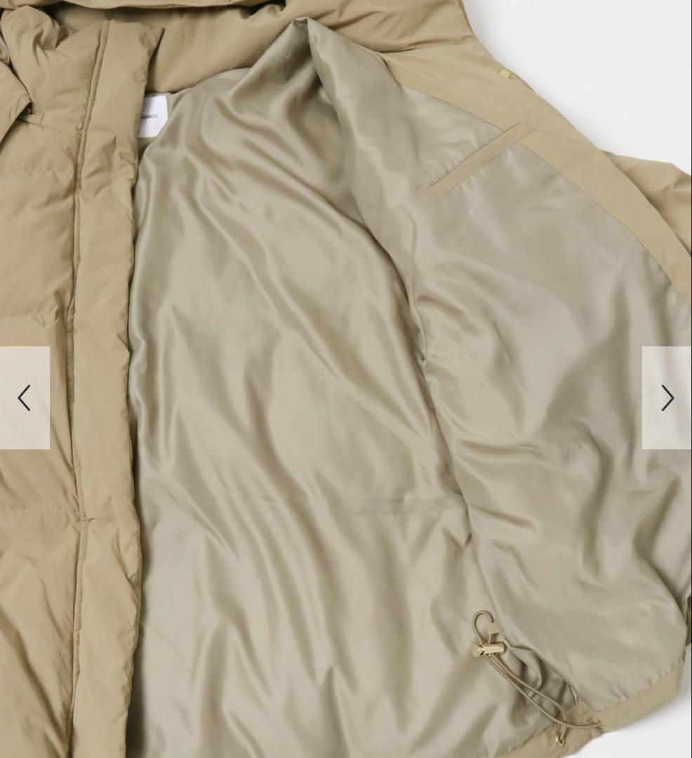 新品未使用　アーバンリサーチ　2WAYフーデットダウンコート　ベージュ　38