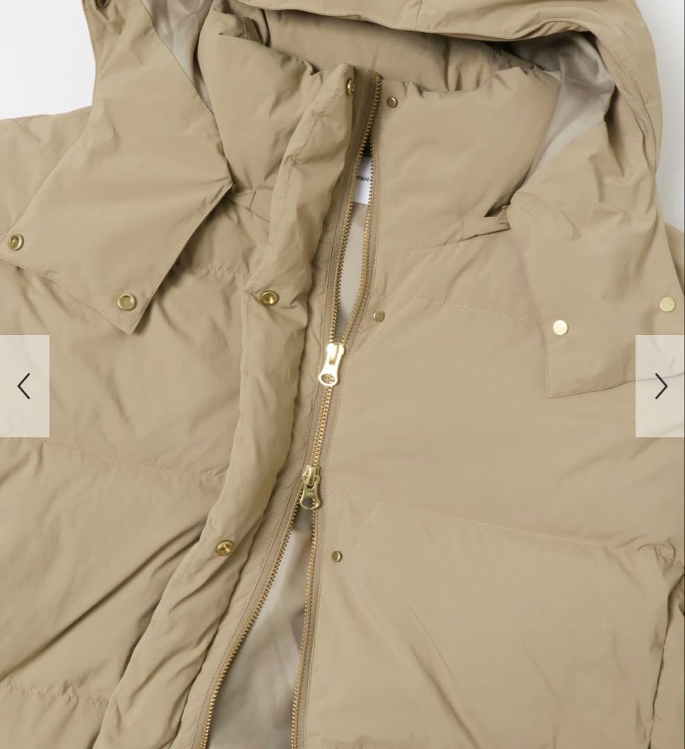 新品未使用　アーバンリサーチ　2WAYフーデットダウンコート　ベージュ　38