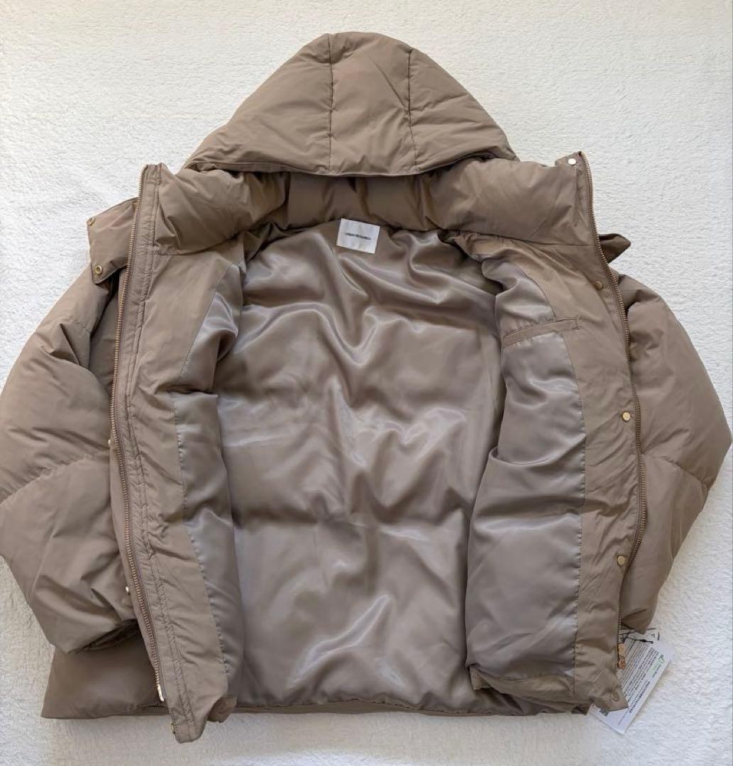 新品未使用　アーバンリサーチ　2WAYフーデットダウンコート　ベージュ　38
