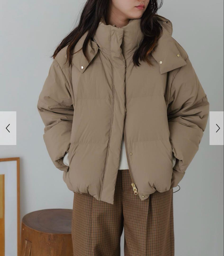 新品未使用　アーバンリサーチ　2WAYフーデットダウンコート　ベージュ　38