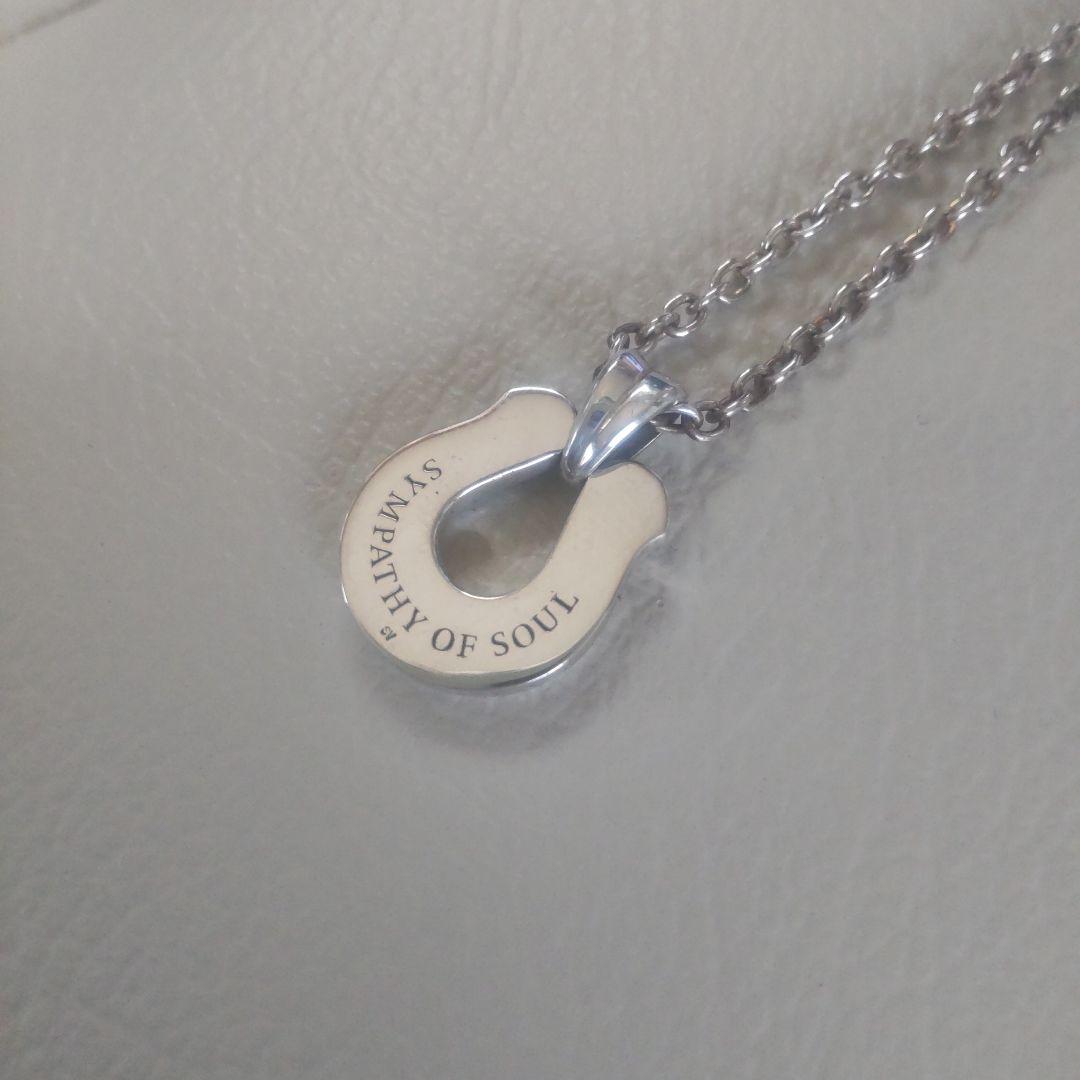 sympathy of soul・チップインターコイズ ホースシュー ネックレス