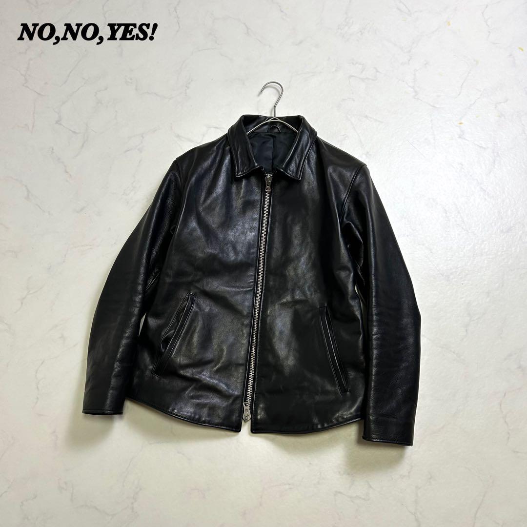 ジャケット・アウター NO,NO,YES! LEATHER JACKET HORSE-HIDE BLK