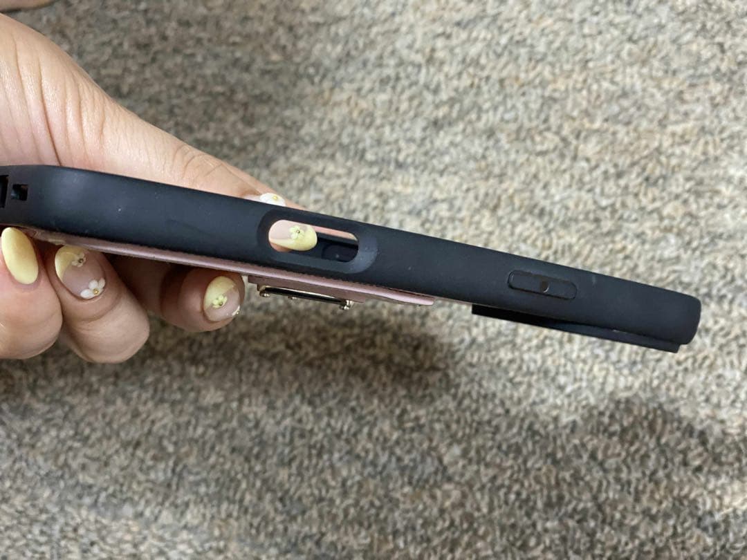 PRADA ピンクレザー iPhoneケース カードポケット付き