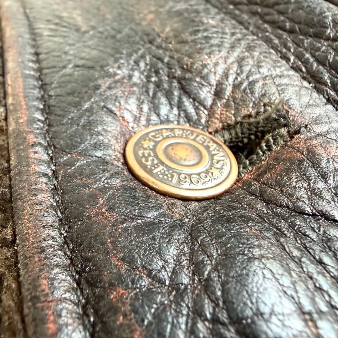 【old gap】Cow leather car coat 90's