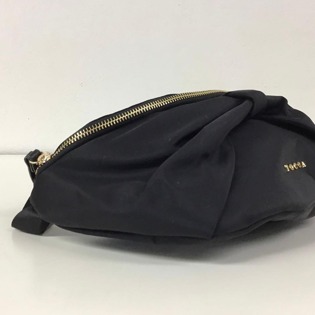 TOCCA トッカ　リボン　ウエストポーチ　ボディーバッグ　美品　ブラック