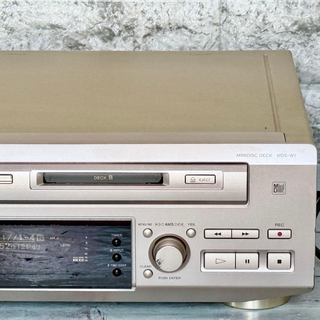 SONY「MDS-W1」ダブルMDデッキ 録音・ダビング可能