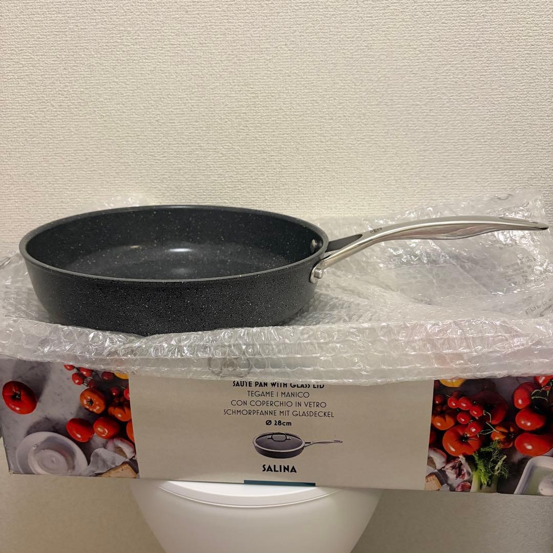 新品 BALLARINI バッラリーニ 深型 フライパン 28cm 蓋付き