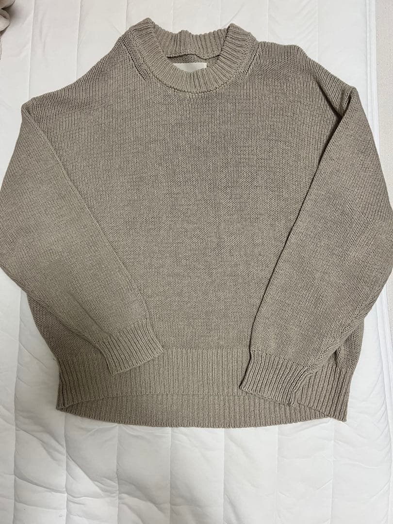 【トゥデイフル】人気商品/ラウンドヘムリネンニット/フリーサイズ/試着のみ