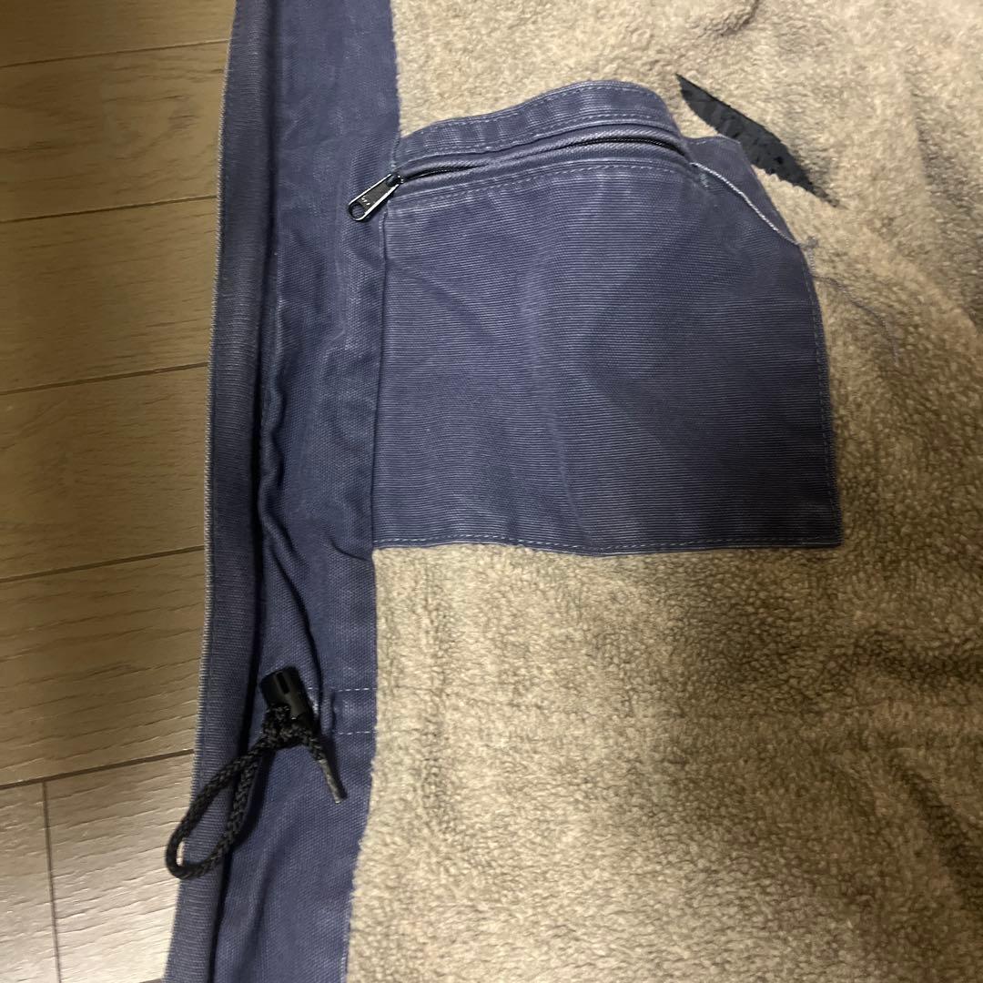 90s CarharttボアライナーワークジャケットL 企業ワッペン メキシコ製