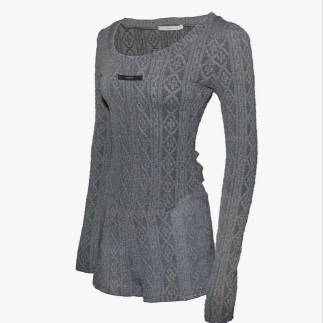 トップス THEREDTHREAD S cable knit ensemble