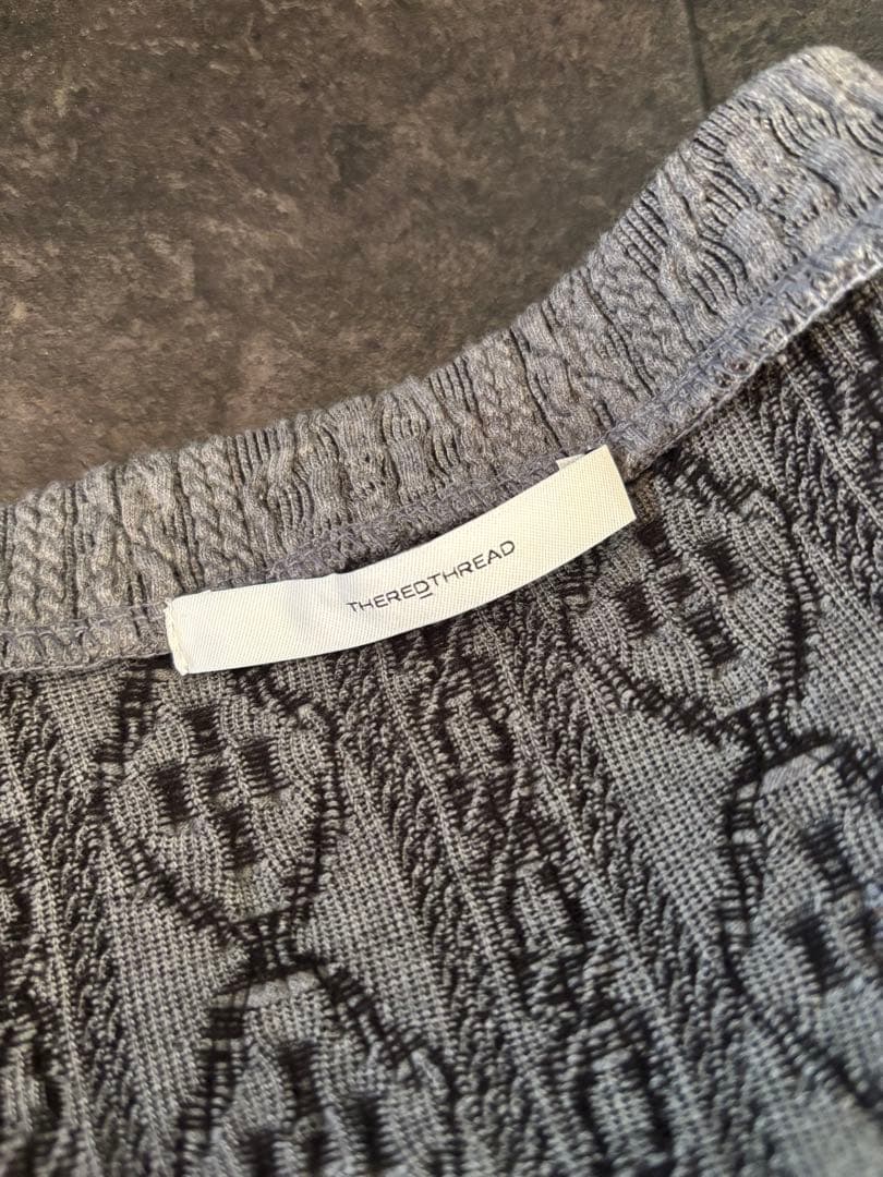 トップス THEREDTHREAD S cable knit ensemble
