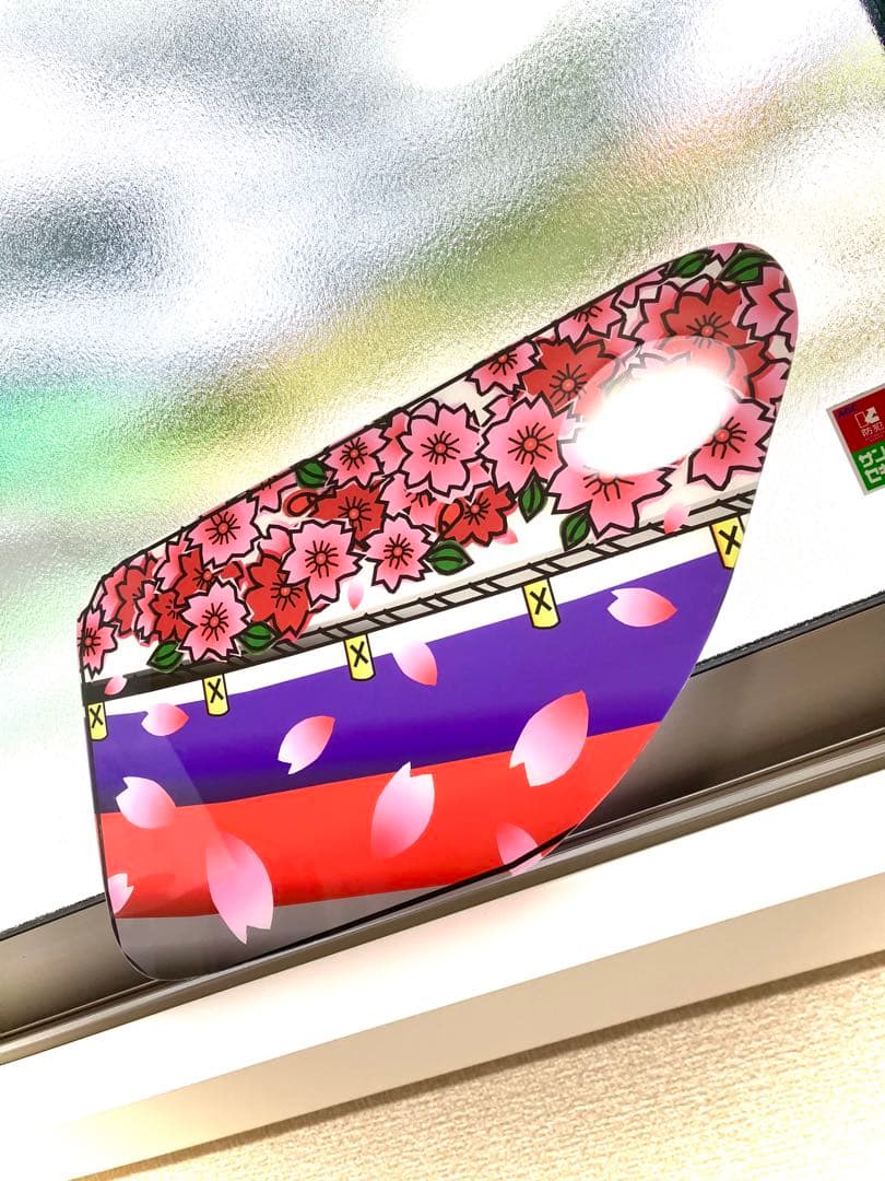 花札✨桜✨花見✨散り桜✨日野✨レンジャー✨プロフィア✨安全窓✨アンドン