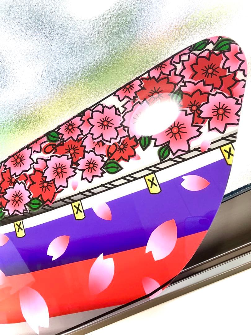 花札✨桜✨花見✨散り桜✨日野✨レンジャー✨プロフィア✨安全窓✨アンドン