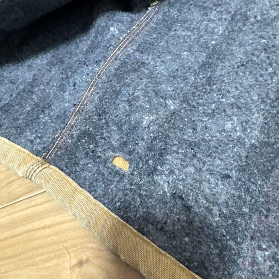 カーハート ダックジャケット　カバーオール　企業刺繍　薄茶