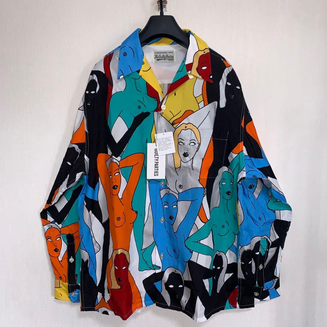 XL【WACKOMARIA】天国東京百女柄図 SHIRT／新品タグ付／送料込