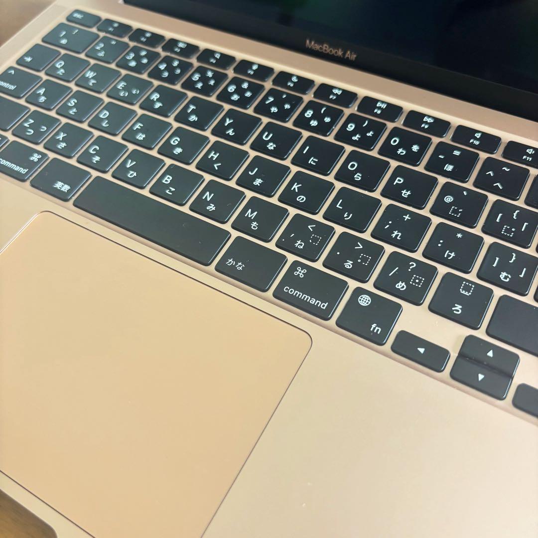 【超美品】MacBook Air M1 2020 本体　容量256GB ゴールド