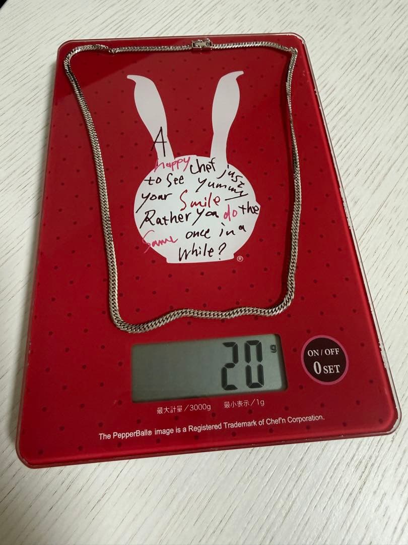 プラチナ　喜平　20g 50cm Pt850 造幣局ホールマーク付き　6面ダブル