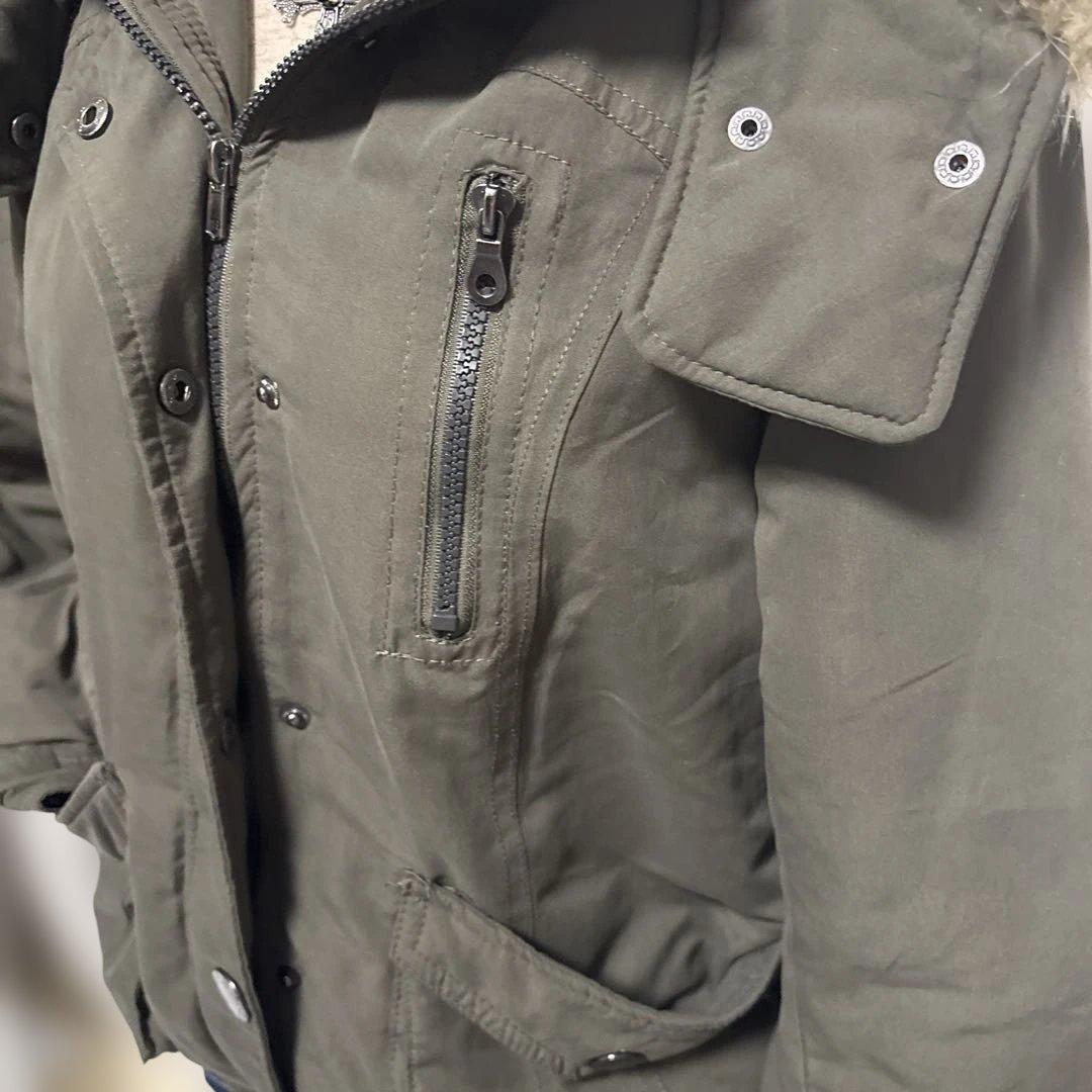 y2k ファー付モッズコートグランジフェアリー　森ガール 平成ギャル　geek