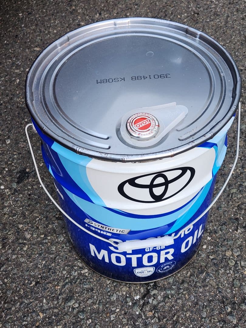 な*♪様 トヨタ純正モーターオイル SP 0W-16　20リッター　ペール缶　新