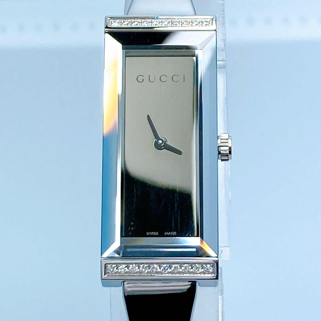 545 GUCCI グッチ　Gフレーム　ダイヤ　127.5 ミラー　腕時計