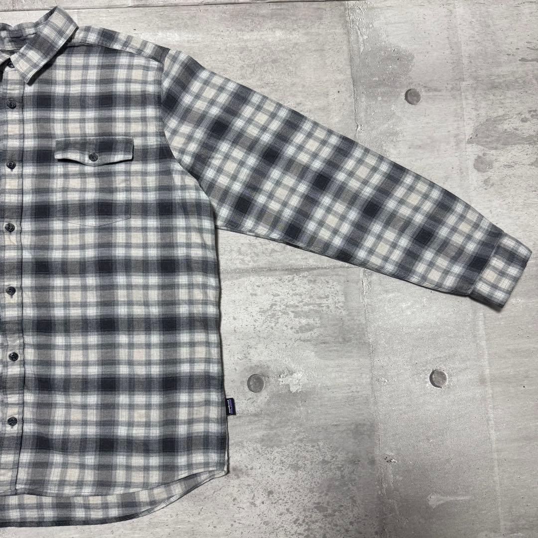 patagonia 17年製 フィヨルドフランネルシャツ オンブレ ブラック