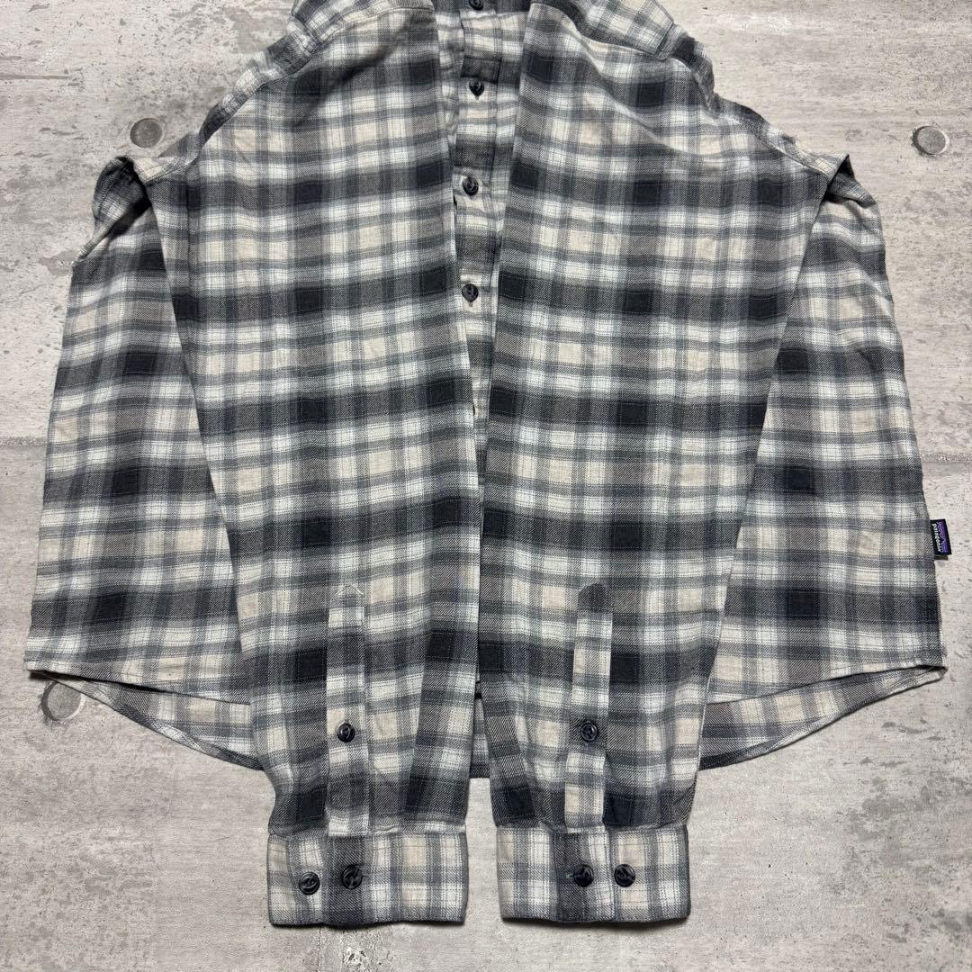 patagonia 17年製 フィヨルドフランネルシャツ オンブレ ブラック